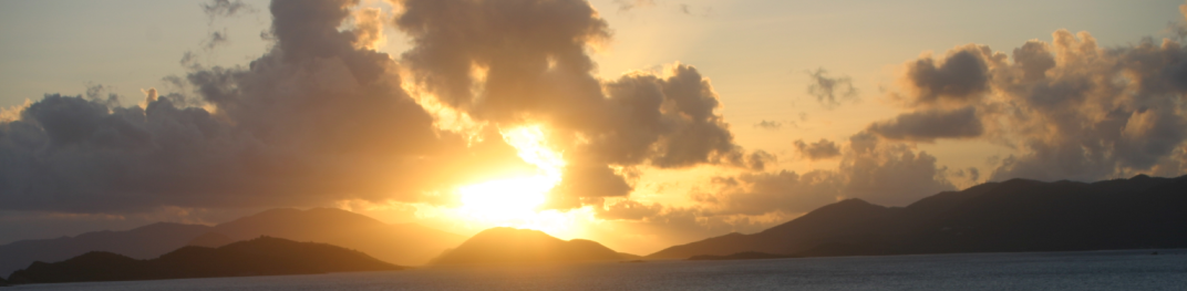Sunset on St Thomas Island